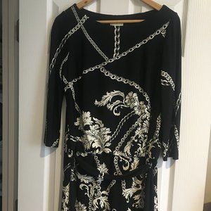 Donna Morgan black and white dress